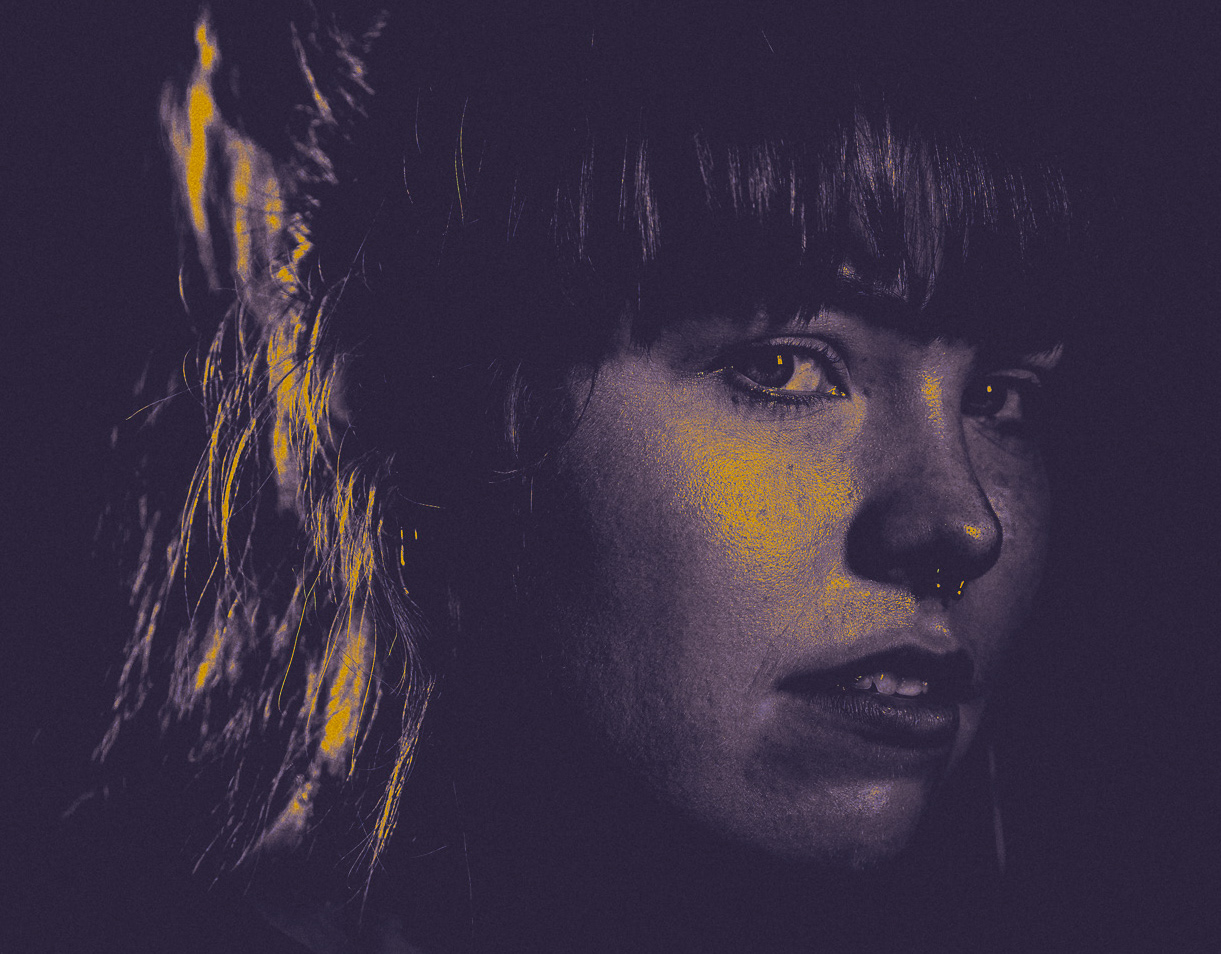 Limited-palette experimental photoshoot