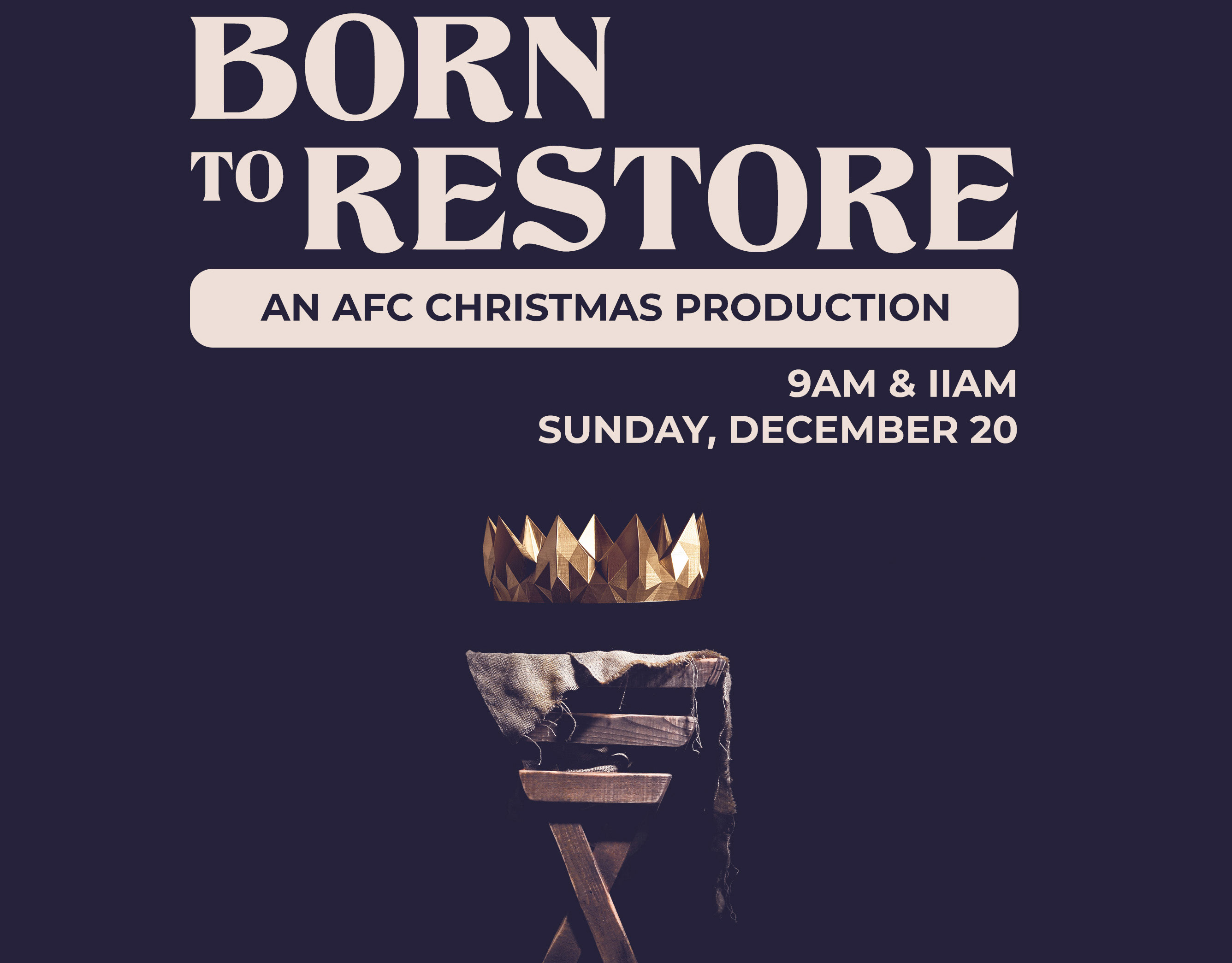 Born to Restore printed flyer